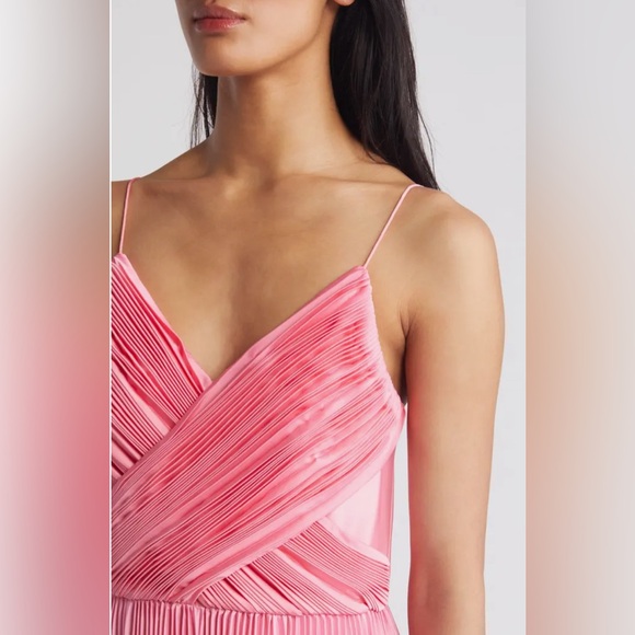 Hutch Fiji Plissé Faux Wrap Fit & Flare Dress - Picture 4 of 7